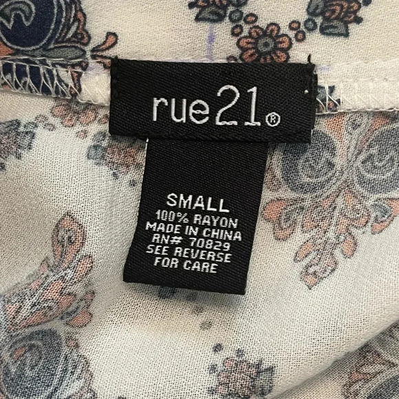 Rue 21 Floral Tunic Dress Small - Picture 9 of 9